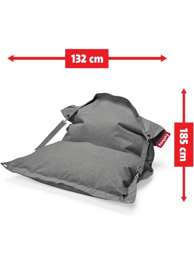Fatboy Buggle Up Bean Bag – Rock Grey | Adjustable & Comfortable | Indoor & Outdoor Use | Water-Repellent Fabric | Versatile & Durable Lounge Seating | 185 x 132 cm - Rock - Image 3